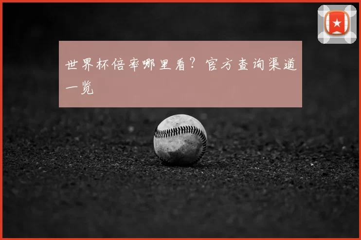 世界杯倍率哪里看？官方查询渠道一览